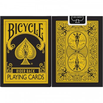 Bicycle Rider Back Reverse kortos (geltonos ir juodos sp.)